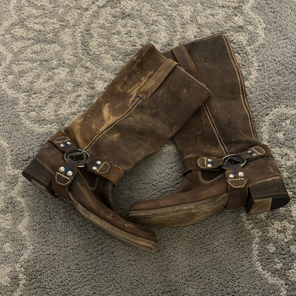 Brown leather boots from Red Square